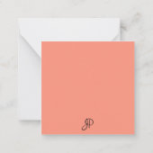 Monogram Sjabloon Elegant Colors Persoonlijk (Achterkant)
