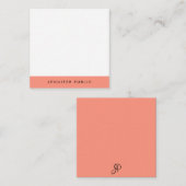 Monogram Sjabloon Elegant Colors Persoonlijk (Voorkant / Achterkant)