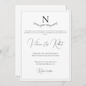 Monogram Sjabloon Kaart (Voorkant / Achterkant)