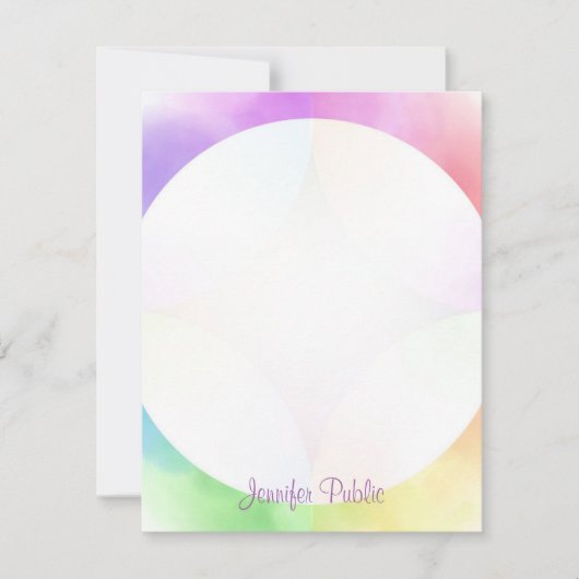 Monogram Sjabloon Modern legant handgeschreven (Voorkant)