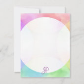 Monogram Sjabloon Modern legant handgeschreven (Achterkant)