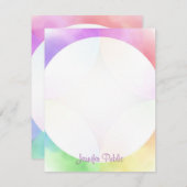 Monogram Sjabloon Modern legant handgeschreven (Voorkant / Achterkant)