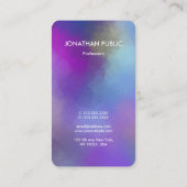 Monogram Sjabloon Moderne Abstracte Kunst Visitekaartje (Achterkant)