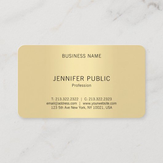 Monogram Sjabloon moderne elegante zwarte en goudk Visitekaartje (Achterkant)