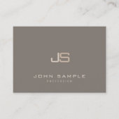 Monogram Sjabloon Professioneel Modern Elegant Visitekaartje (Voorkant)