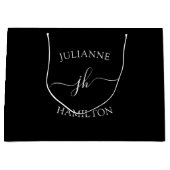 Monogram Sjabloon tekst Groot Cadeauzakje (Voorkant)