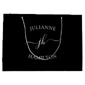 Monogram Sjabloon tekst Groot Cadeauzakje (Achterkant)