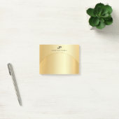 Monogram Sjabloon Trendy Gold Kijk Elegant Post-it® Notes (Kantoor)