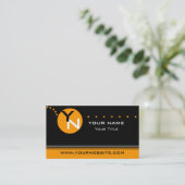 Monogram Sjabloon voor visitekaartjes (Staand voorkant)