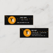 Monogram Sjabloon voor visitekaartjes (Voorkant / Achterkant)