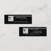 Monogram Sjabloon voor visitekaartjes (Voorkant / Achterkant)