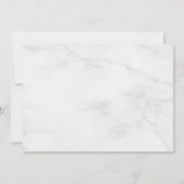 Monogram Sjabloon Wit Marmer Elegant Goud (Achterkant)