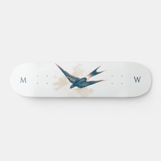 Monogram Skateboard met Boerenzwaluw (Horizontaal)