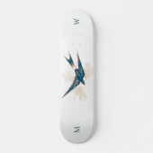 Monogram Skateboard met Boerenzwaluw (Voorkant)