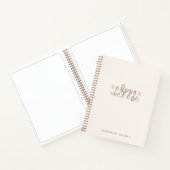 Monogram Sketchbook | Ivory Cream Modern Elegant Notitieboek (Binnen)