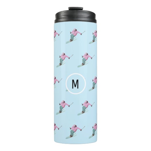 Monogram Skiing Thermosbeker (Voorkant)