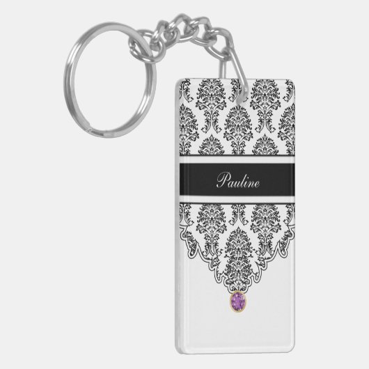 Monogram Sleutelhanger aan twee zijden (Voorkant Links)