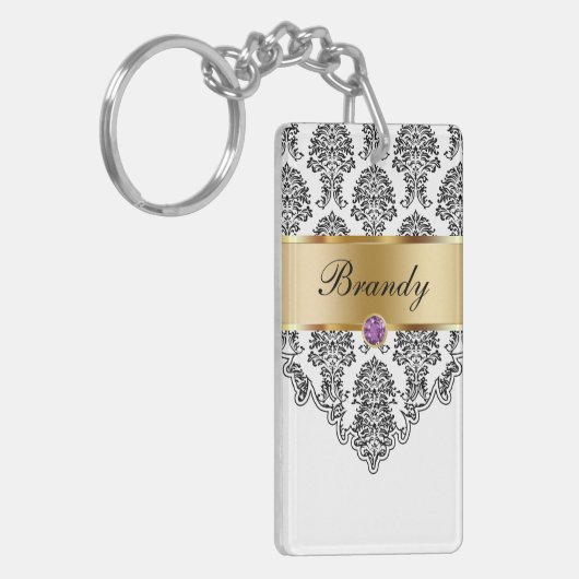 Monogram Sleutelhanger aan twee zijden (Voorkant Links)