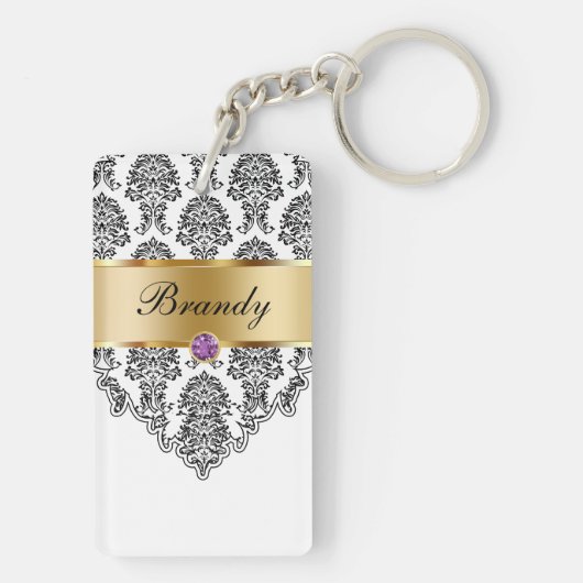 Monogram Sleutelhanger aan twee zijden (achterkant)