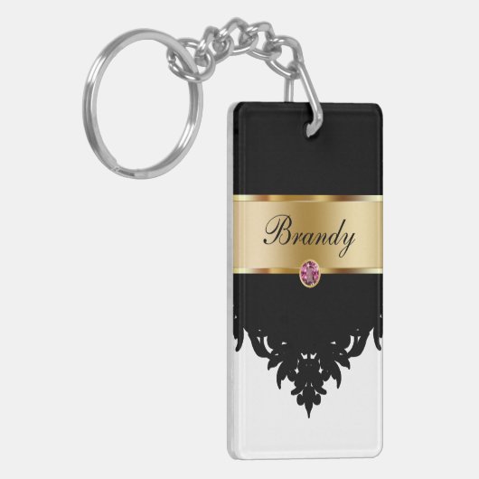 Monogram Sleutelhanger aan twee zijden (Voorkant Links)