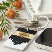 Monogram Sleutelhanger aan twee zijden (Voorkant Rechts)