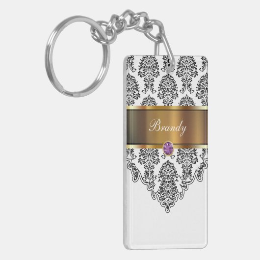 Monogram Sleutelhanger aan twee zijden (Voorkant Links)