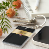 Monogram Sleutelhanger één zijde (Voorkant Rechts)