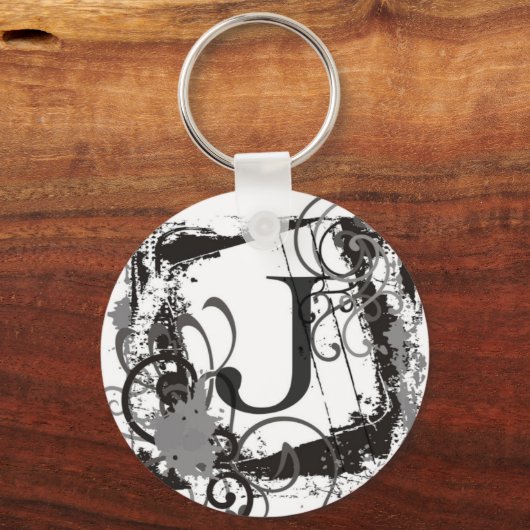 Monogram Sleutelhanger "J" (Voorkant)