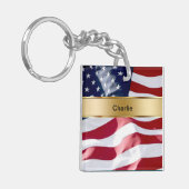 Monogram Sleutelhanger Twee Sided (Voorkant Links)