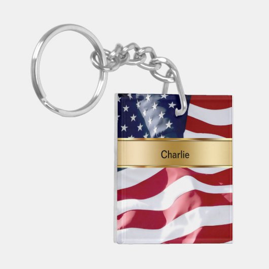 Monogram Sleutelhanger Twee Sided (Voorkant Links)