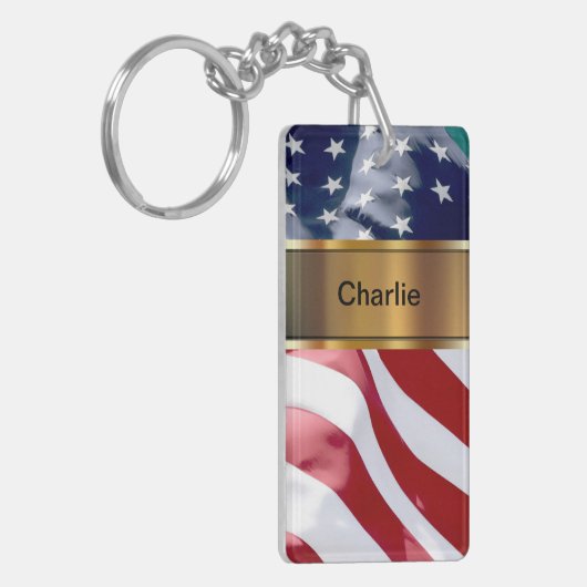 Monogram Sleutelhanger Twee Sided (Voorkant Links)