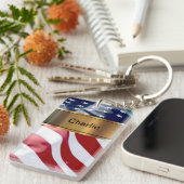 Monogram Sleutelhanger Twee Sided (Voorkant Rechts)