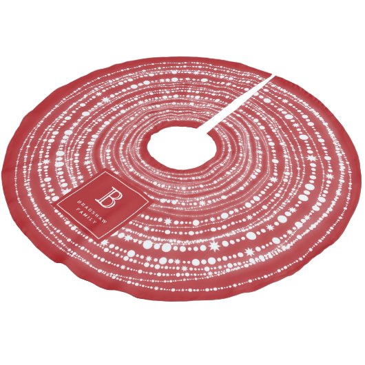 Monogram smeedbaar met kerst en helderheid kerstboom rok (Gekanteld)