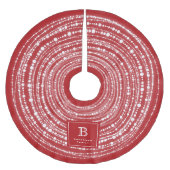 Monogram smeedbaar met kerst en helderheid kerstboom rok (Voorkant)