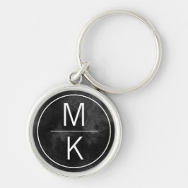 Monogram Smokey Black Marble GL Splitter Sleutelhanger