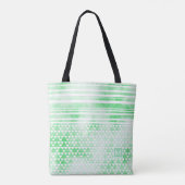 Monogram Smokey Green Gestreepte Trig DP Zwart Tote Bag (Achterkant)