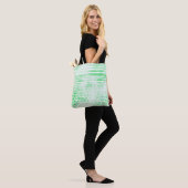 Monogram Smokey Green Gestreepte Trig DP Zwart Tote Bag (Op model)