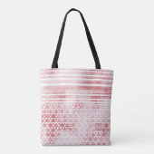 Monogram Smokey Red Striped Trig DP Black Tote Bag (Achterkant)