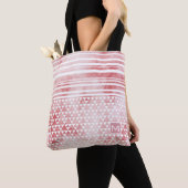 Monogram Smokey Red Striped Trig DP Black Tote Bag (Dichtbij)