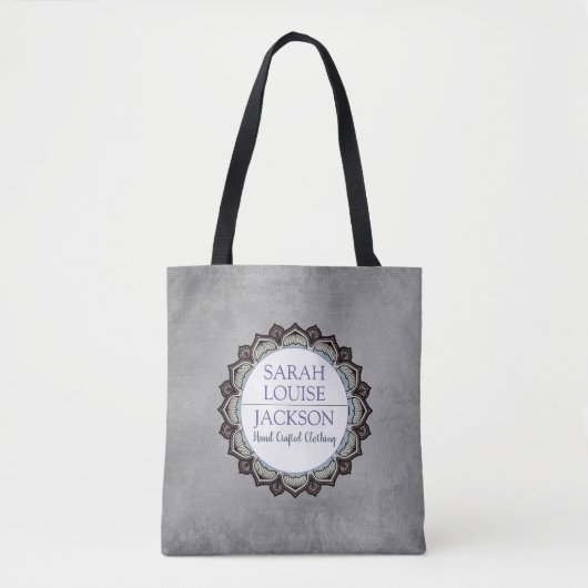Monogram Smoky Grey Kleding Designer Promotionele Tote Bag (Voorkant)