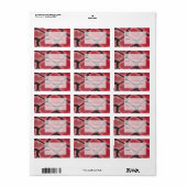Monogram Snake Black en Red Print Etiket (Full Sheet)