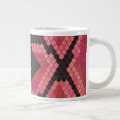 Monogram Snake Black en Red Print Grote Koffiekop (Rechts)