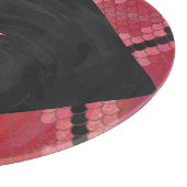 Monogram Snake Black en Red Print Snijplank (Hoek)