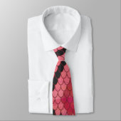 Monogram Snake Black en Red Print Stropdas (Gebonden)