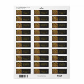 Monogram Snake Brown and Gold Print Etiket (Full Sheet)