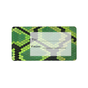 Monogram Snake Green en Black Etiket