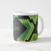 Monogram Snake Green en Black Grote Koffiekop (Voorkant rechts)