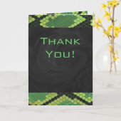 Monogram Snake Green en Black Kaart (Gele Bloem)