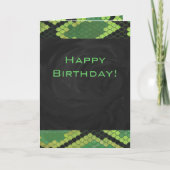 Monogram Snake Green en Black Kaart (Voorkant)