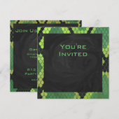 Monogram Snake Green en Black Kaart (Voorkant / Achterkant)